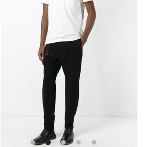 Helmut Lang Black Pants Zip Waist Strap Streetwear Casual Size 34